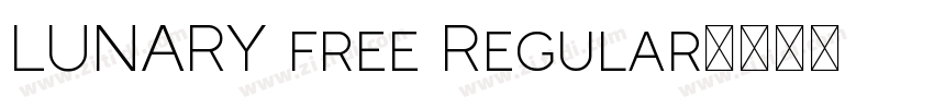 LUNARY free Regular字体转换